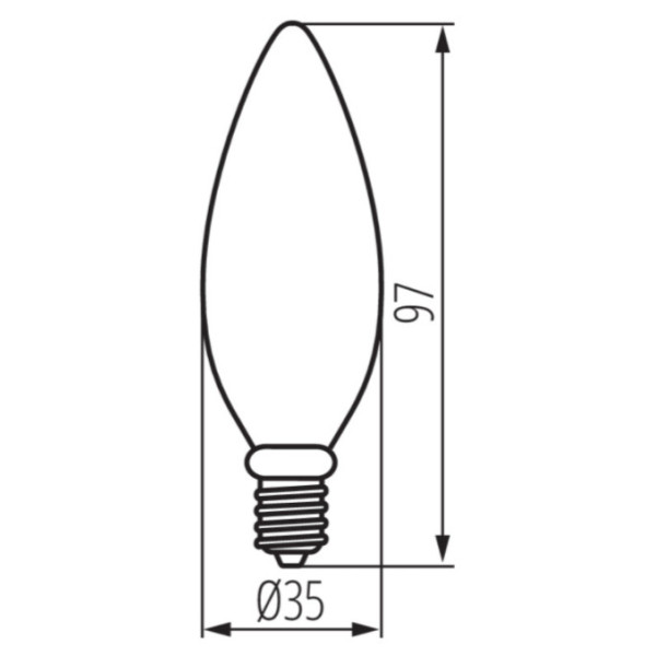 Лампа XLED C35E14 4,5W-NW-M E14 470lm 4000K Kanlux 29621
