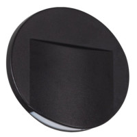 Світильник ERINUS O B-WW, 12DC, 0.8Вт LED, 3000К, чорний, Kanlux 33334