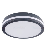Светильник припотолочный BENO LED O, 24W, IP54, 4000K, графит, Kanlux 33341