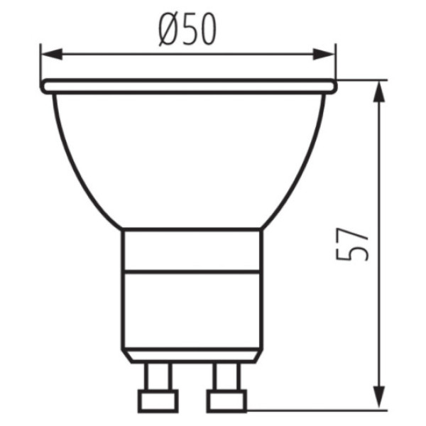 Лампа IQ-LEDDIM GU10 7W-NW 575lm 4000K Kanlux 35247