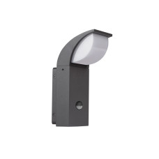 Світильник фасадний ABETE LED EL20-SE, 7Вт, 4000К, датчик, IP44, графіт, Kanlux 36573