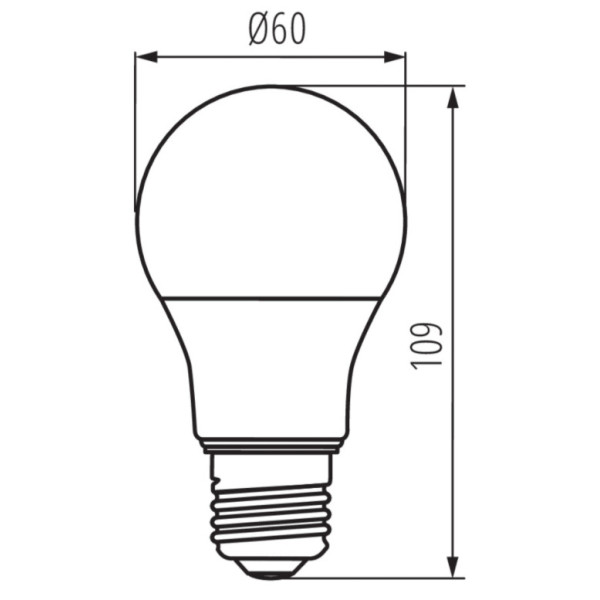 Лампа IQ-LED A60 E27 5.9 Вт-NW 810lm 4000K Kanlux 36674