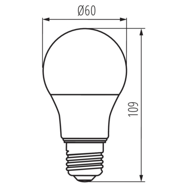 Лампа IQ-LED A60 E27 7.8 Вт-WW 1055lm 2700K Kanlux 36676