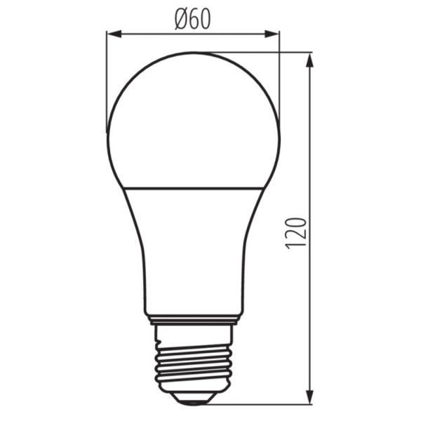 Лампа IQ-LED A60 E27 11 Вт-WW 1520lm 2700K Kanlux 36679
