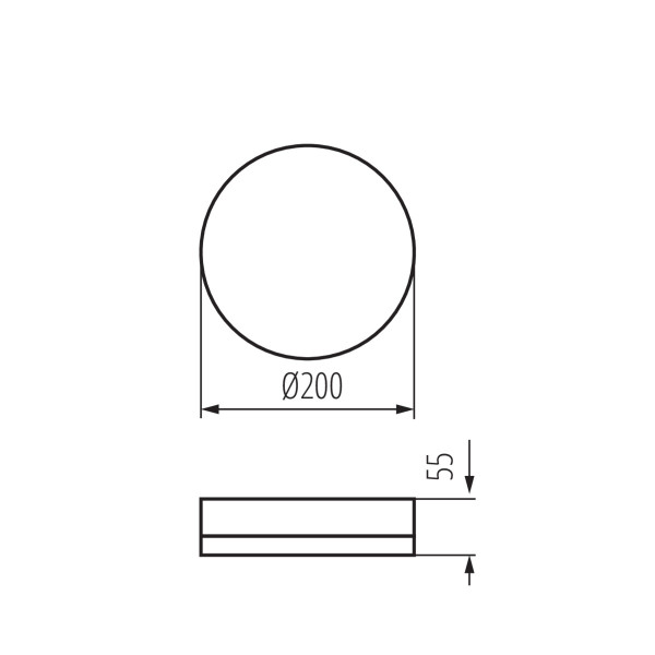 Світильник пристельовий IPER LED O, 19W, 4000K, IP65, білий, Kanlux 37291