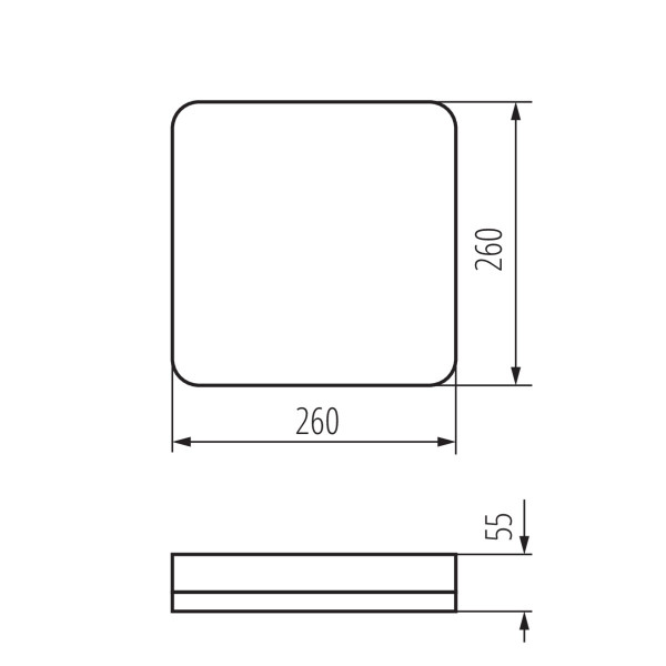 Світильник пристельовий IPER LED L, 26W, 4000K, IP65, білий, Kanlux 37296