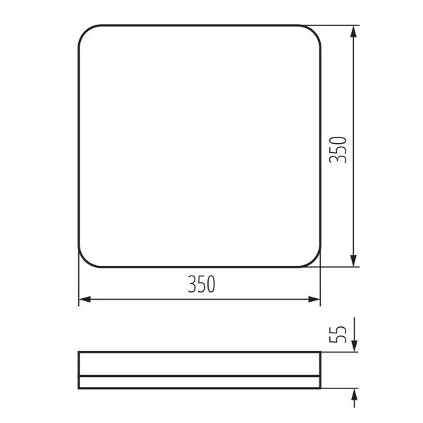 Світильник пристельовий IPER LED L, 35W, 4000K, IP65, білий, Kanlux 37297