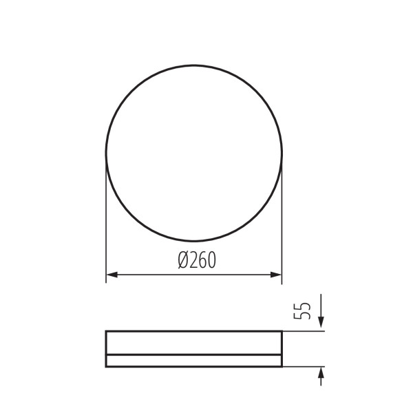 Світильник пристельовий IPER LED O-SE, 26W, 4000K, IP65, датчик, білий, Kanlux 37300