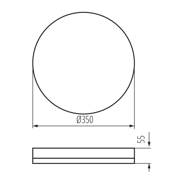 Світильник пристельовий IPER LED O-SE, 35W, 4000K, IP65, датчик, білий, Kanlux 37301