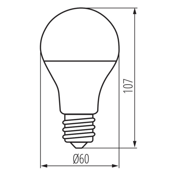 Лампа RAPID PRO Е27 8Вт 810lm 3000К Kanlux 22947