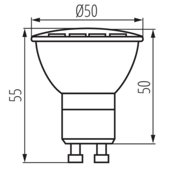 Лампа TEDI MAXX LED GU10-CW 9W 900lm 6000K Kanlux 23413