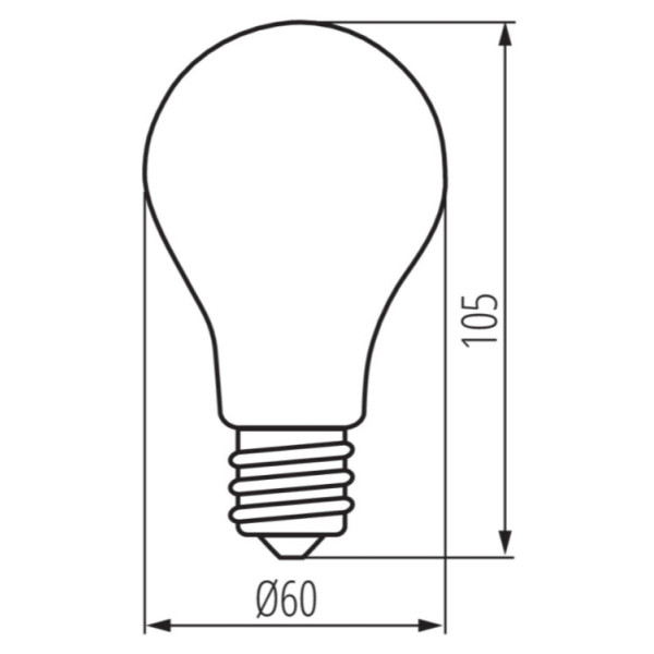 Лампа XLED A60 8W-NW-M E27 1055lm 4000K Kanlux 29613