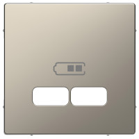 Центральная плата для механизма зарядного устройства USB, Никель, металл, D-Life Merten MEG4367-6050
