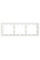 Рамка 3 постова, Білий матовий, пластик, D-Life Merten MTN4030-6537