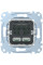 Механізм зарядного пристрою USB, тип А+А, 2.4 мА, USB 2.0, Merten MTN4366-0100