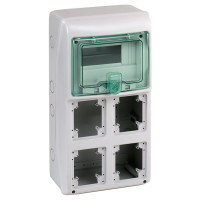 Щит MUREVA для промислових роз'ємів, 460х236х160, 8мод. Schneider Electric 13179