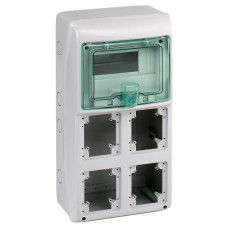Щит MUREVA для промислових роз'ємів, 460х236х160, 8мод. Schneider Electric 13179