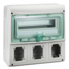 Щит MUREVA для промислових роз'ємів, 335х340х160, 12+1мод. Schneider Electric 13180