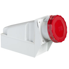 Розетка настінна з коробом, гвинтова, 63А, 3P+N+E, IP67, 380-415В, Schneider Electric 81183