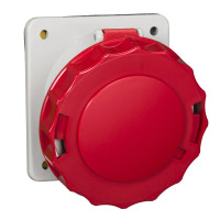 Розетка настенная угловая, винтовая, 63А, 3P+E, IP67, 380-415В, Schneider Electric 81282