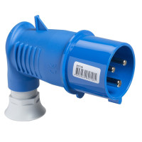 Кутова штекерна вилка 90°, гвинтова, 32А, 2P+E, IP44, 200-250В, Schneider Electric 81716