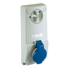 Розетки з блокуванням у щит, 16А, 2Р+Е, IP44, 200-250В, Schneider Electric 82031