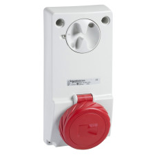 Розетка з блокуванням у щит, 16A, 3P+E, IP65, 380-415В, Schneider Electric 82085