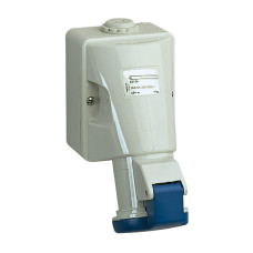 Розетка настінна з коробом, гвинтова, 16A, 2P+E, IP44, 200-250В, Schneider Electric 83104