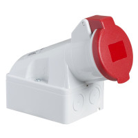 Розетка настінна з коробом, гвинтова, 16А, 3Р+N+Е, IP44, 380-415В, Schneider Electric 83109