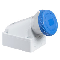 Розетка настенная с коробом, винтовая, 32А, 2Р+Е, IP67, 200-250В, Schneider Electric 83166