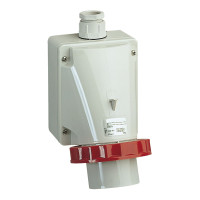 Настенная вилка с коробом, винтовая, 32А, 3Р+Е, IP67, 380-415В, Schneider Electric 83570