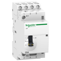 Контактор 25A 4НВ 220/240В ~50Гц ручне керування Schneider Electric A9C21834