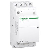 Контактор iCTK 25A 4NO 400В 50Гц, Schneider Electric A9C40425