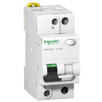 Дифф. автоматический выключатель DPN Vigi K 1P+N, 6кА, 10A, кривая С, тип А, 30мA, Schneider Electric A9D21610