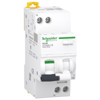 Диф. автоматичний вимикач iCV40N 1P+N, 6A, крива C, 30мA, тип А, Schneider Electric A9DC3606