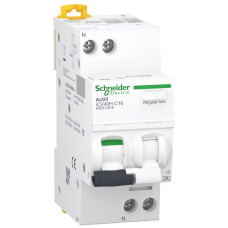 Диф. автоматичний вимикач iCV40H 1P+N, 10кА, 16А, крива C, тип A, 30мA, Schneider Electric A9DC4616