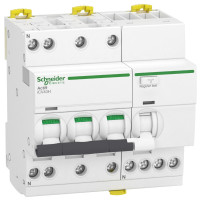 Диф. автоматичний вимикач iCV40H 3P+N, 10кА, 6А, крива C, тип A, 30мA, Schneider Electric A9DC4706