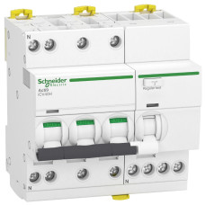 Диф. автоматичний вимикач iCV40H 3P+N, 10кА, 6А, крива C, тип A, 30мA, Schneider Electric A9DC4706