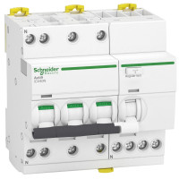 Дифф. автоматический выключатель iCV40N 3P+N 6A C АC 30мA, Schneider Electric A9DE3706
