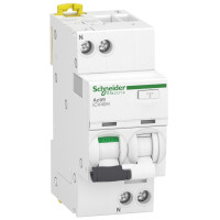 Диф. автоматичний вимикач iCV40H 1P+N, 10кА, 16А, крива C, тип AC, 30мA, Schneider Electric A9DE4616