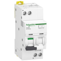 Дифф. автоматический выключатель iCV40N 1P+N, 20A, кривая C, 30мA, тип A-SI, Schneider Electric A9DF3620