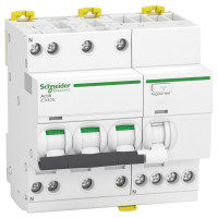 Диф. автоматичний вимикач iCV40N 3P+N 25A B АC 30мA, Schneider Electric A9DH3725