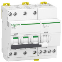 Диф. автоматичний вимикач iCV40N 3P+N 32A B АC 30мA, Schneider Electric A9DH3732
