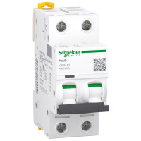 Автоматический выключатель iC60N 2P 3A B Schneider Electric A9F73203