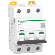 Автоматичний вимикач iC60N 3P 2A B Schneider Electric A9F73302