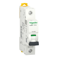 Автоматичний вимикач iC60N 1P 1A D Schneider Electric A9F75101
