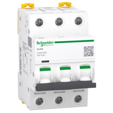 Автоматичний вимикач iC60N 3P 63A B Schneider Electric A9F78363