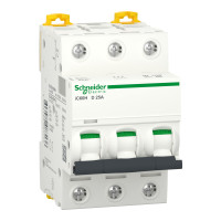 Автоматический выключатель iC60H 3P 25A D Schneider Electric A9F85325
