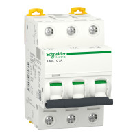 Автоматический выключатель iC60L 3P 2A C Schneider Electric A9F94302