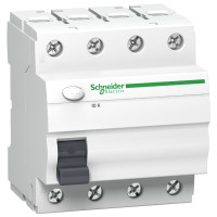 ПЗВ Диф. вимикач навантаження ID K 4P 40A, тип A, 30мА, Schneider Electric A9Z01440